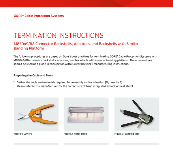 GORE Cable Protection Systems termination instructions